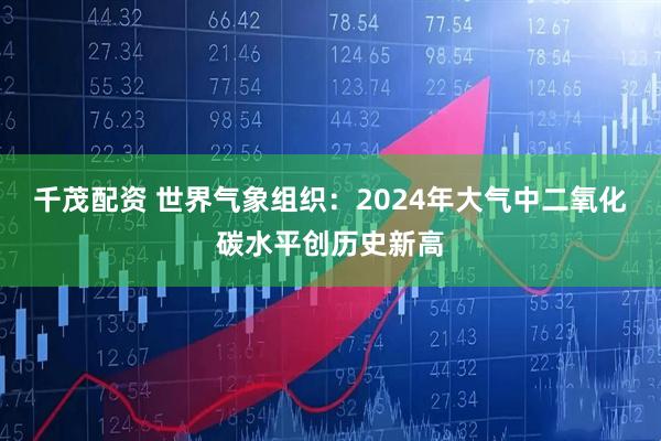 千茂配资 世界气象组织:2024年大气中二氧化碳水平创历史新高
